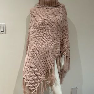 Turtleneck poncho